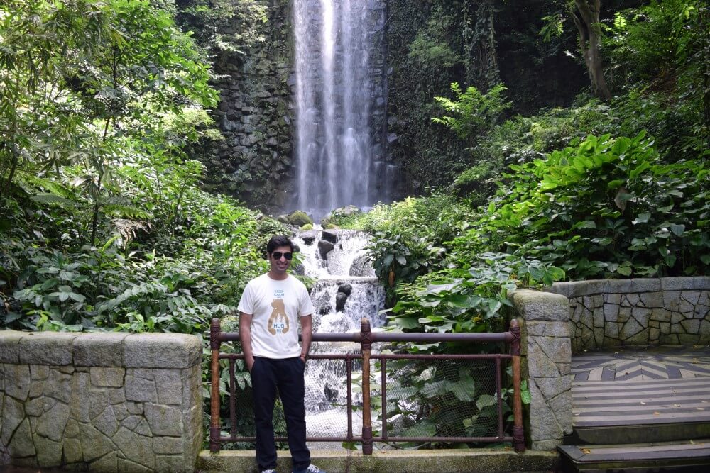 Jurong Bird Park waterfall