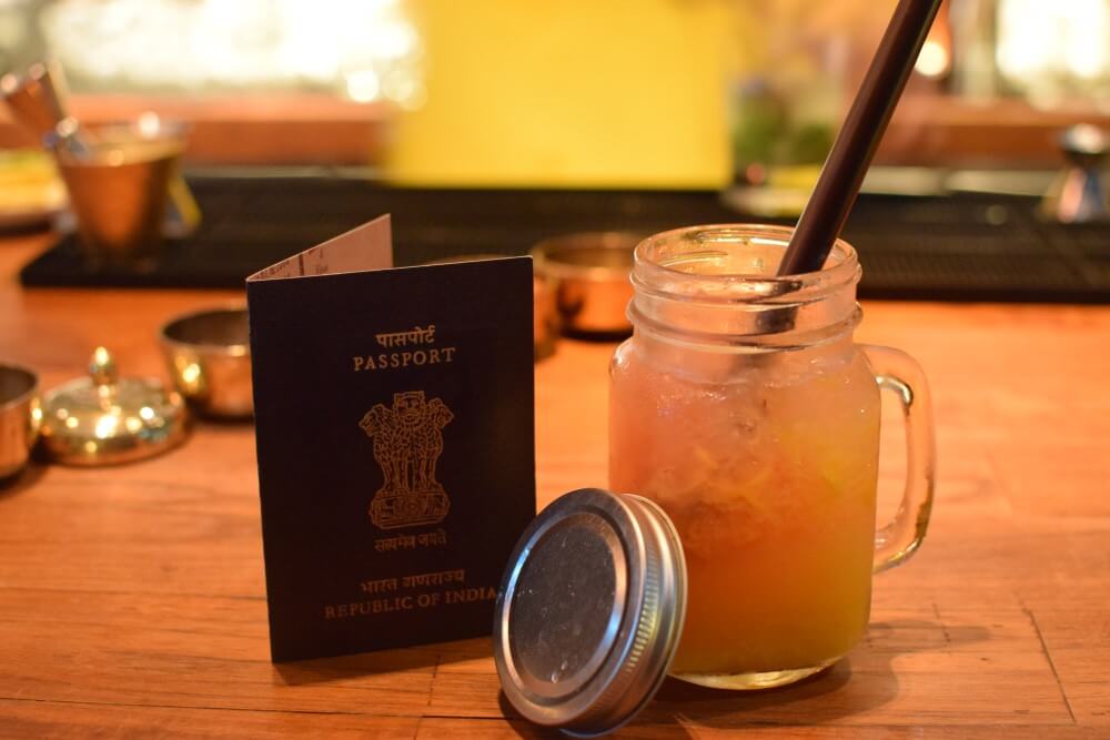New Delhi Duty Free cocktail