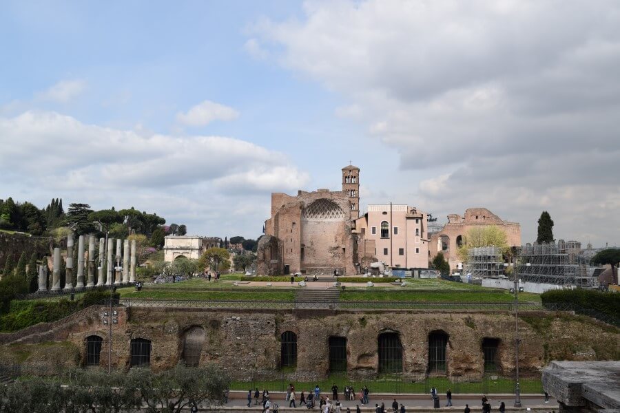 Roman Forums from Colosseum