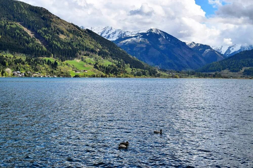 pretty alpine lake
